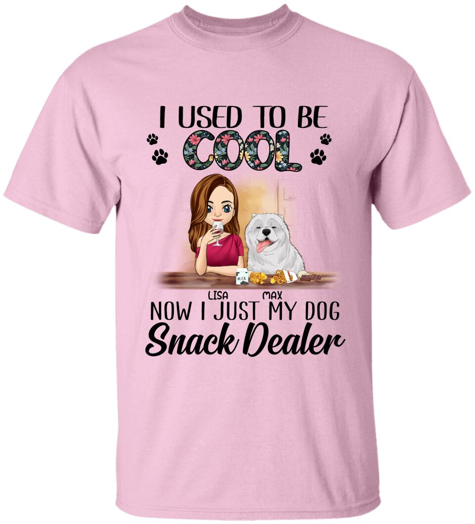 I Used To Be Cool. Now I Just My Dogs Snack Dealer - Personalized T-Shirt, Sweatshirt
