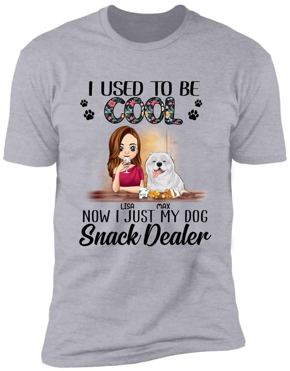 I Used To Be Cool. Now I Just My Dogs Snack Dealer - Personalized T-Shirt, Sweatshirt