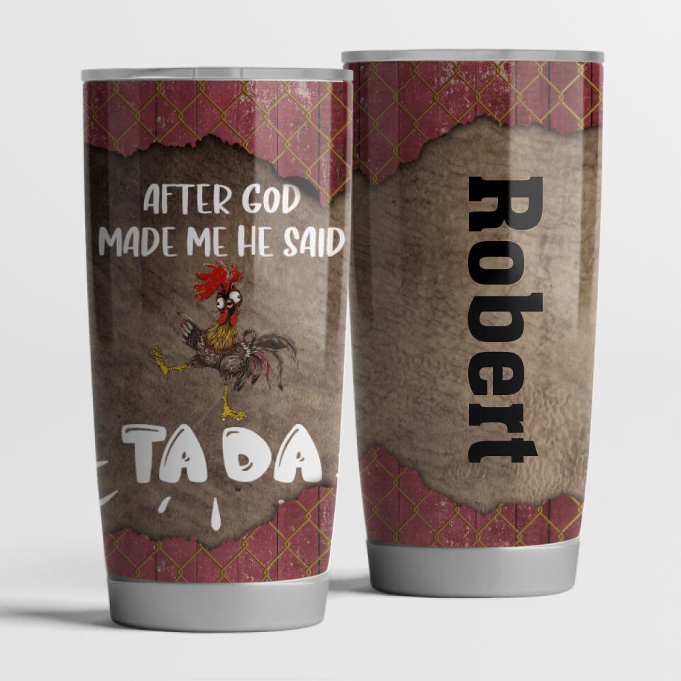 He Said Tada - Personalized  Tumbler