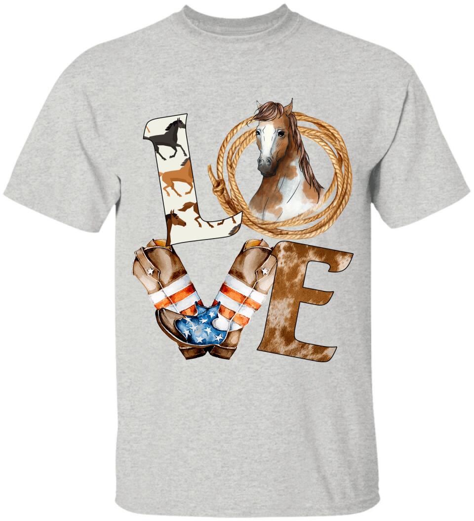 Love Horse - Personalized  T-shirt