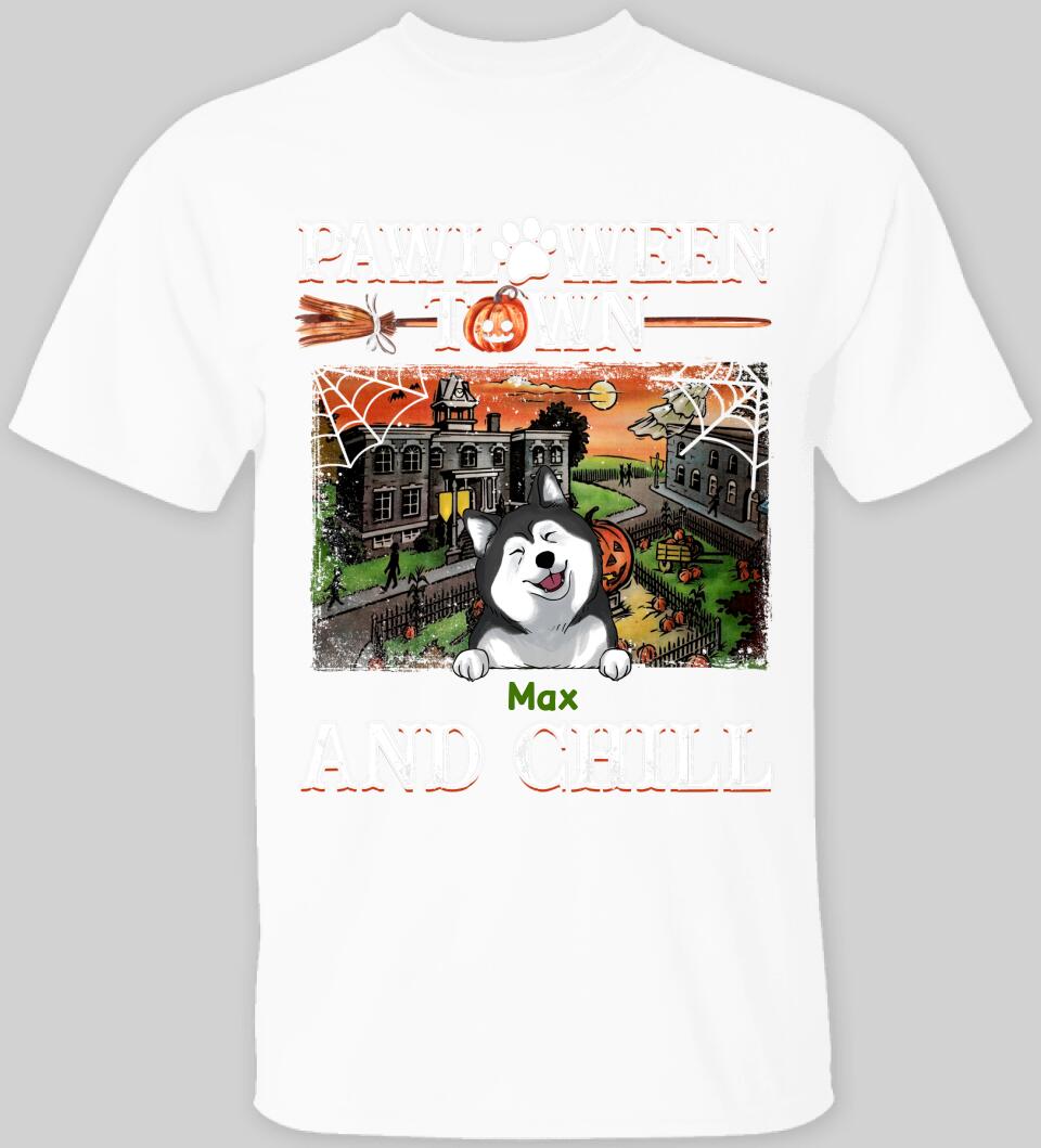 Pawloween Town And Chill - Personalized T-shirt