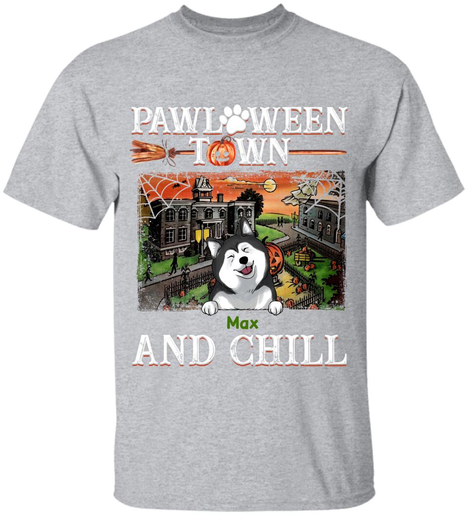 Pawloween Town And Chill - Personalized T-shirt