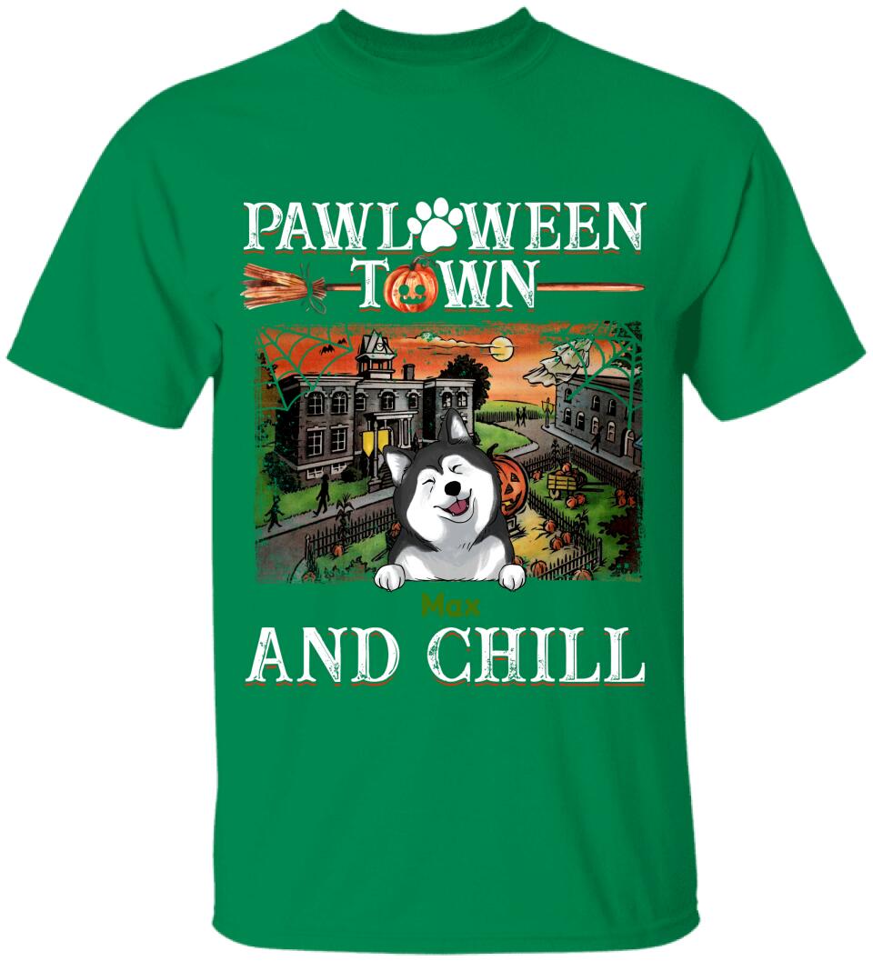 Pawloween Town And Chill - Personalized T-shirt