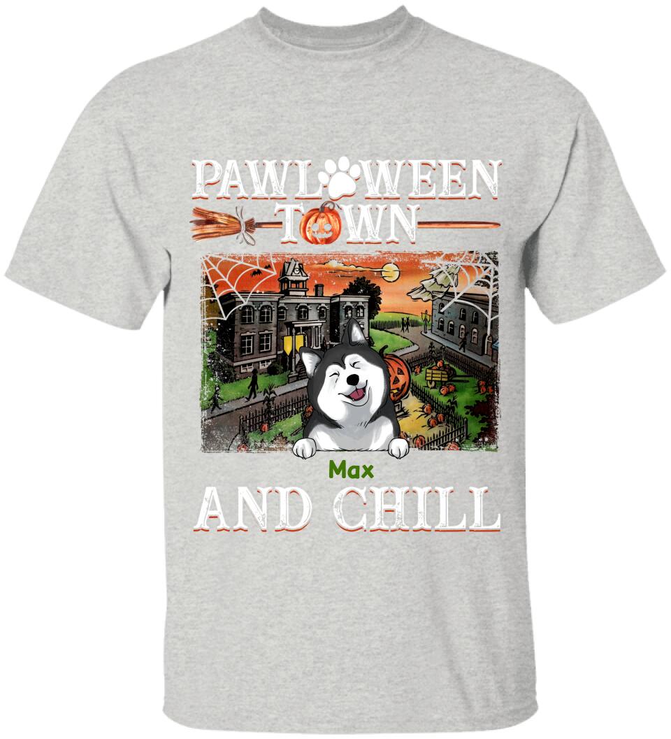 Pawloween Town And Chill - Personalized T-shirt