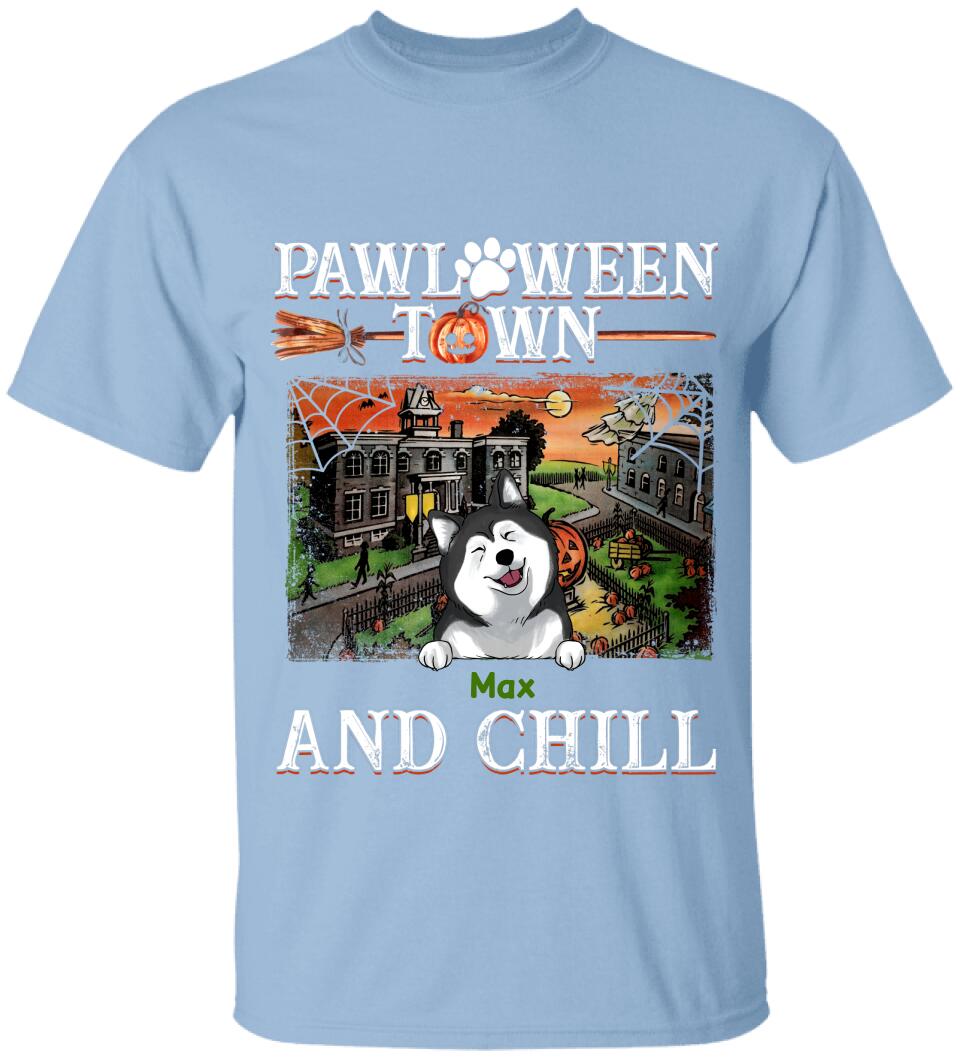 Pawloween Town And Chill - Personalized T-shirt