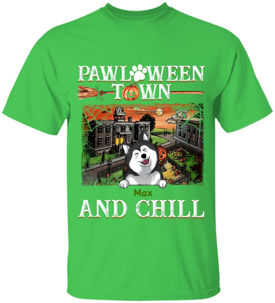 Pawloween Town And Chill - Personalized T-shirt