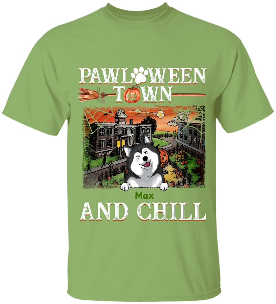 Pawloween Town And Chill - Personalized T-shirt