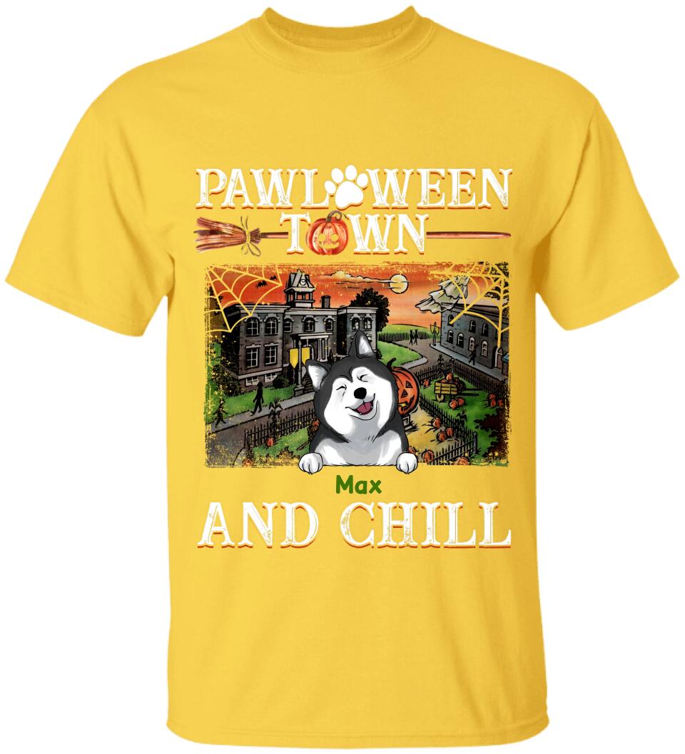 Pawloween Town And Chill - Personalized T-shirt