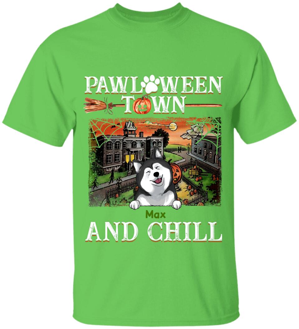 Pawloween Town And Chill - Personalized T-shirt