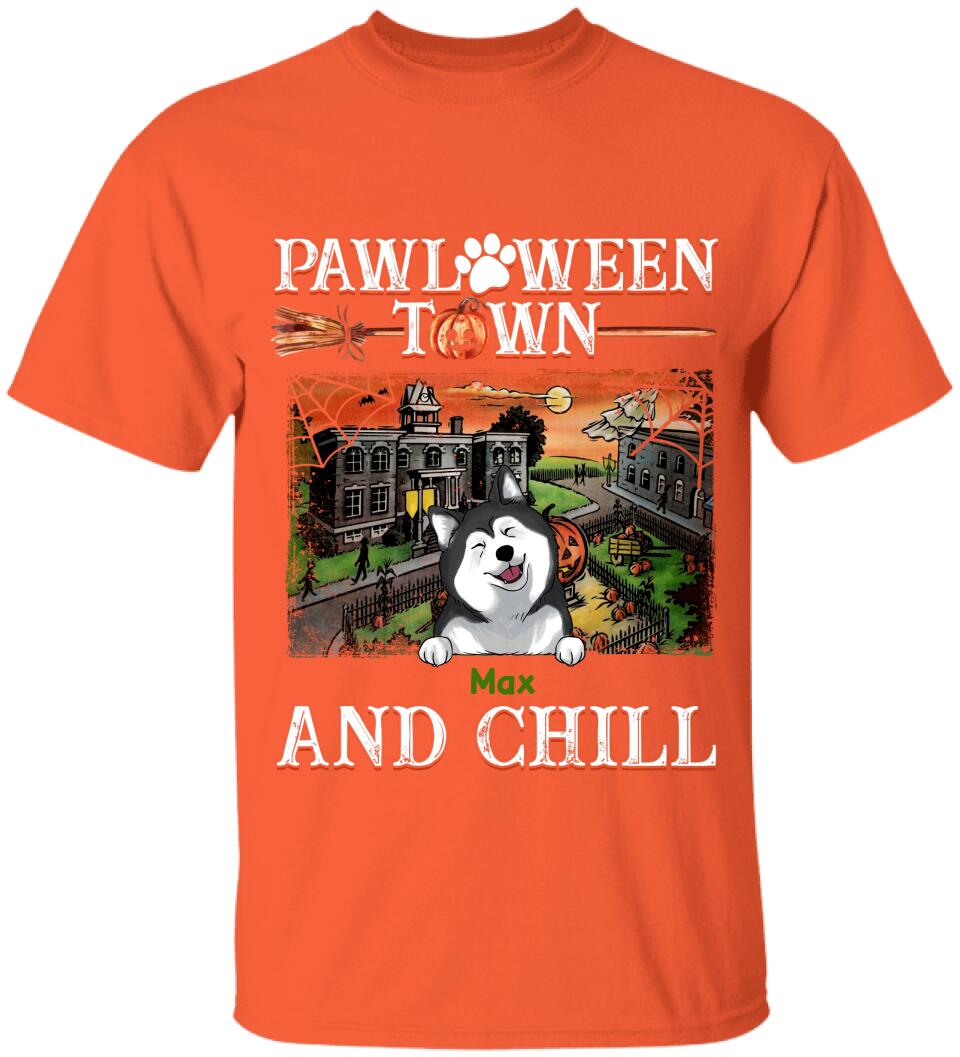 Pawloween Town And Chill - Personalized T-shirt