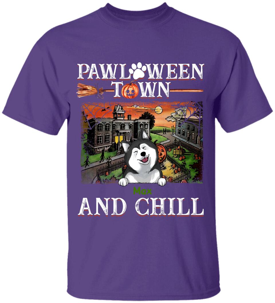 Pawloween Town And Chill - Personalized T-shirt