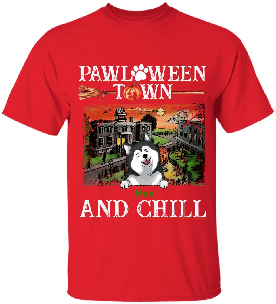 Pawloween Town And Chill - Personalized T-shirt