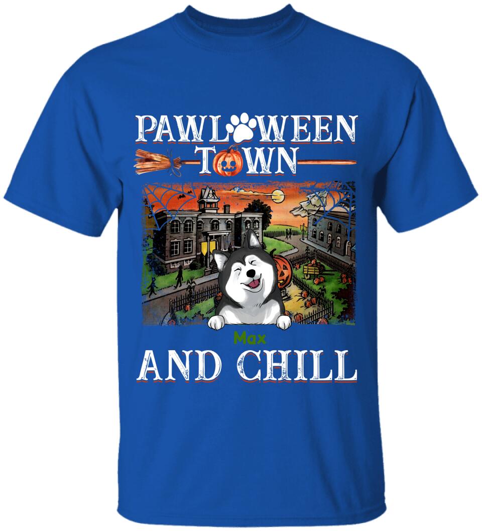 Pawloween Town And Chill - Personalized T-shirt