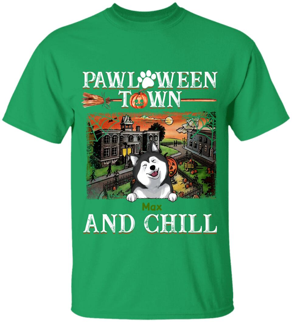 Pawloween Town And Chill - Personalized T-shirt