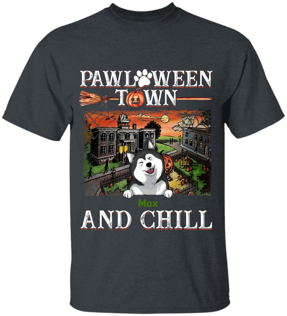 Pawloween Town And Chill - Personalized T-shirt