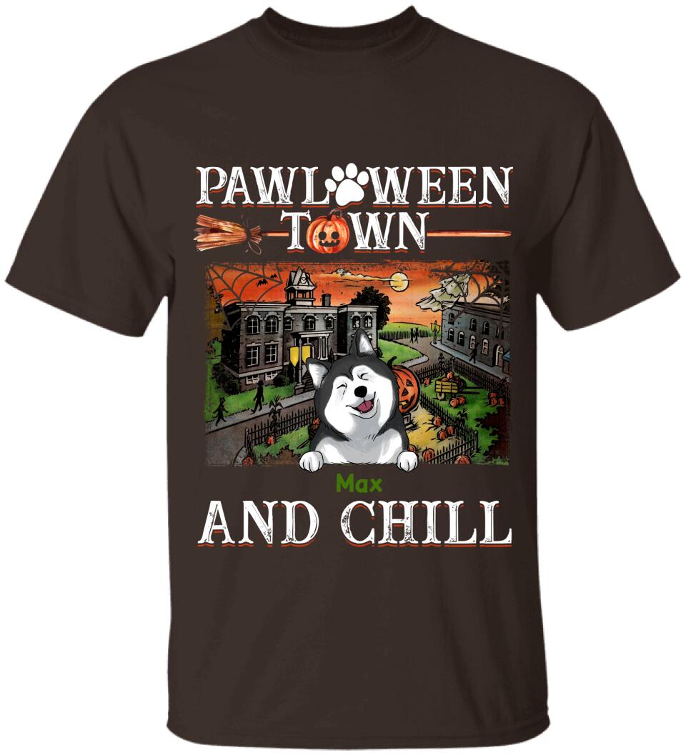 Pawloween Town And Chill - Personalized T-shirt