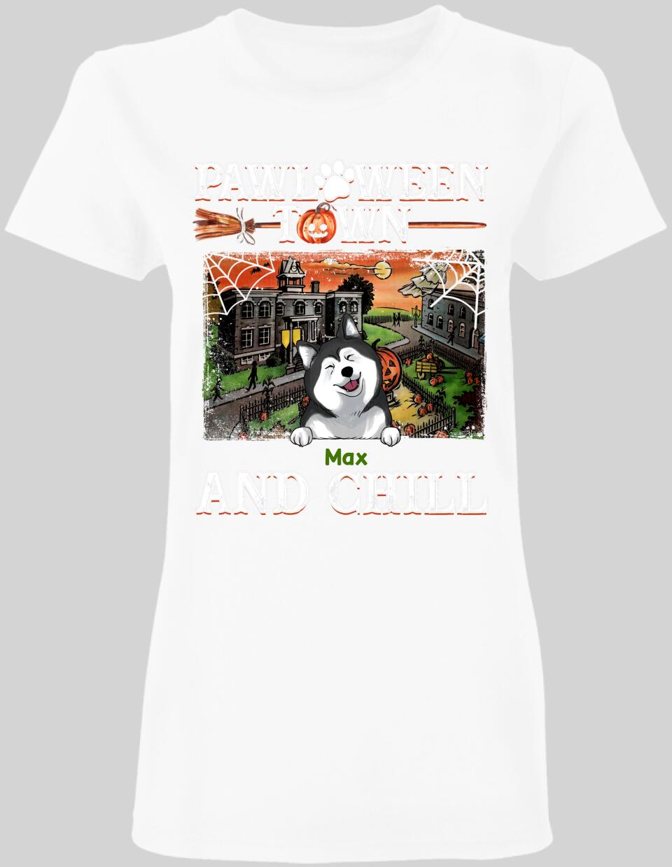 Pawloween Town And Chill - Personalized T-shirt