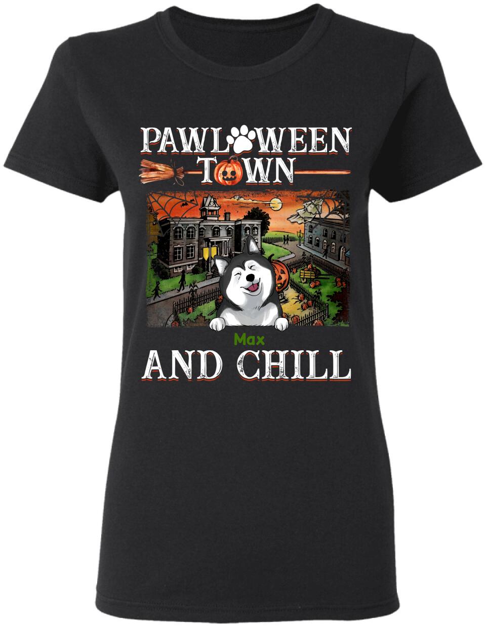 Pawloween Town And Chill - Personalized T-shirt