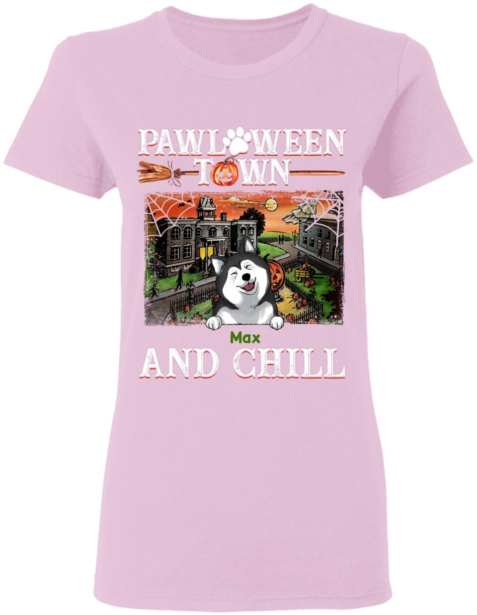 Pawloween Town And Chill - Personalized T-shirt