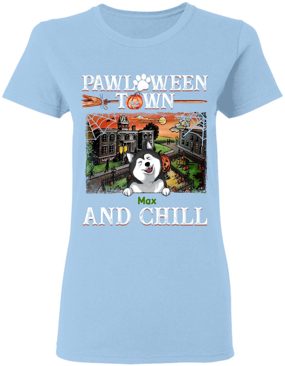 Pawloween Town And Chill - Personalized T-shirt