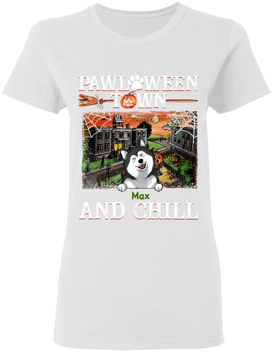 Pawloween Town And Chill - Personalized T-shirt