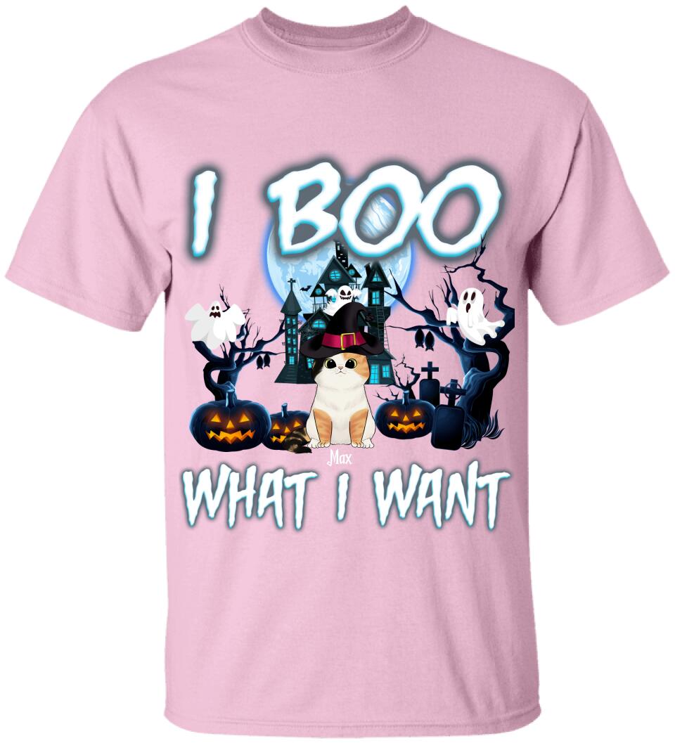 We Boo What We Want, Customized Up To 4 Cats - Personalized T-shirt
