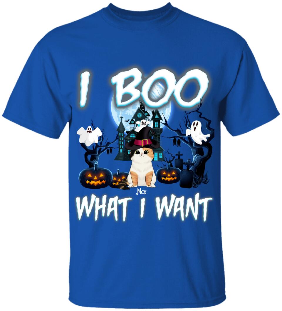 We Boo What We Want, Customized Up To 4 Cats - Personalized T-shirt