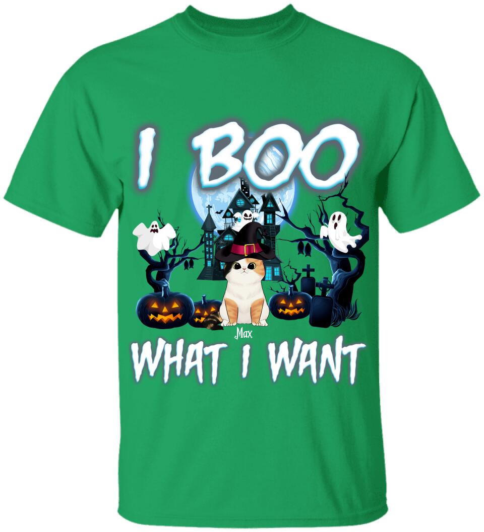 We Boo What We Want, Customized Up To 4 Cats - Personalized T-shirt