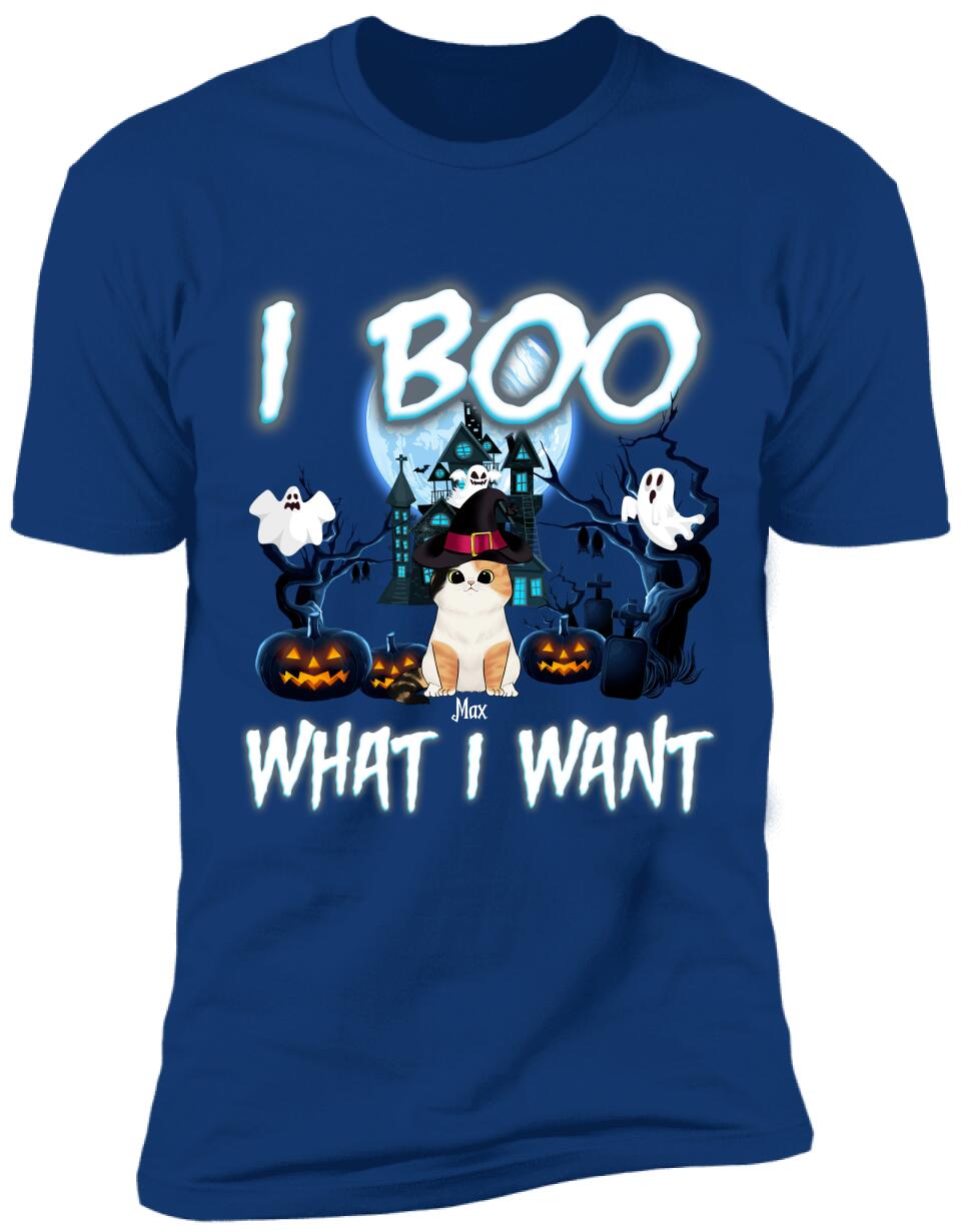 We Boo What We Want, Customized Up To 4 Cats - Personalized T-shirt