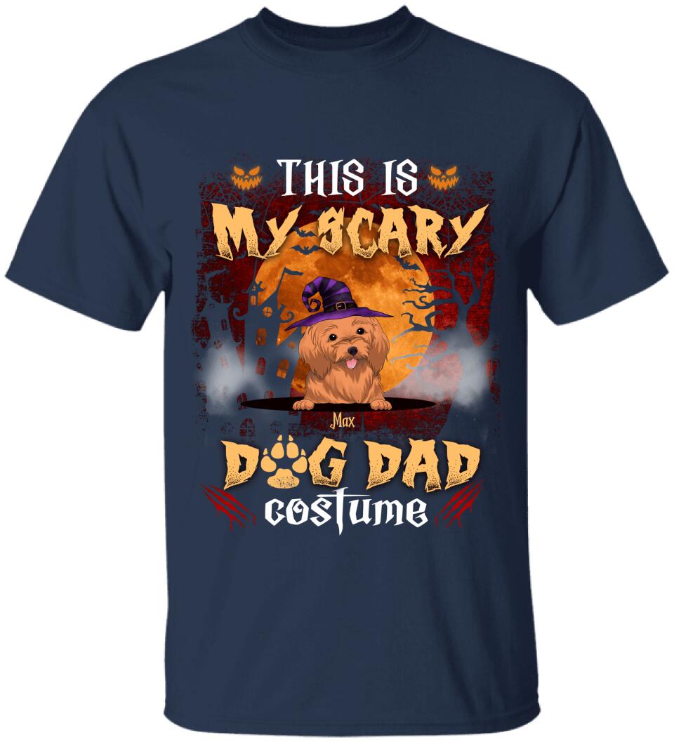 This Is My Scary Dog Dad Costume - Personalized T-shirt