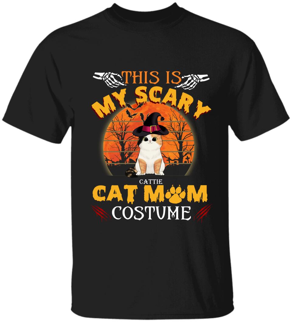 This Is My Scary Cat Mom Costume - Personalized T-shirt