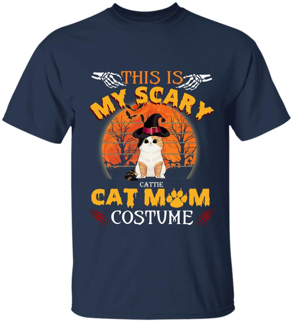 This Is My Scary Cat Mom Costume - Personalized T-shirt