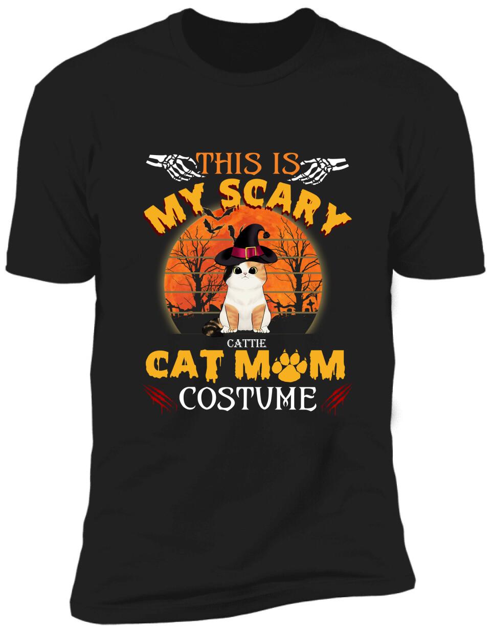 This Is My Scary Cat Mom Costume - Personalized T-shirt