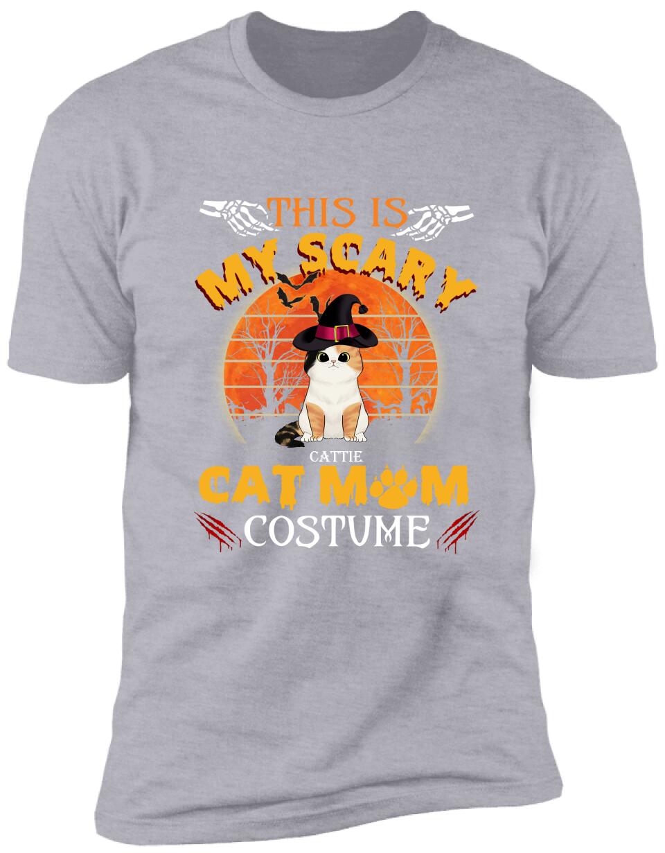 This Is My Scary Cat Mom Costume - Personalized T-shirt
