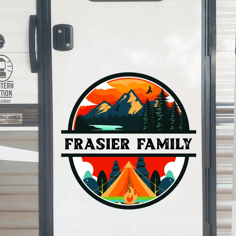 Personalized Camping Decal For RV