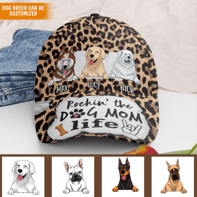 Rockin' The Dog Mom Life - Personalized Classic Cap