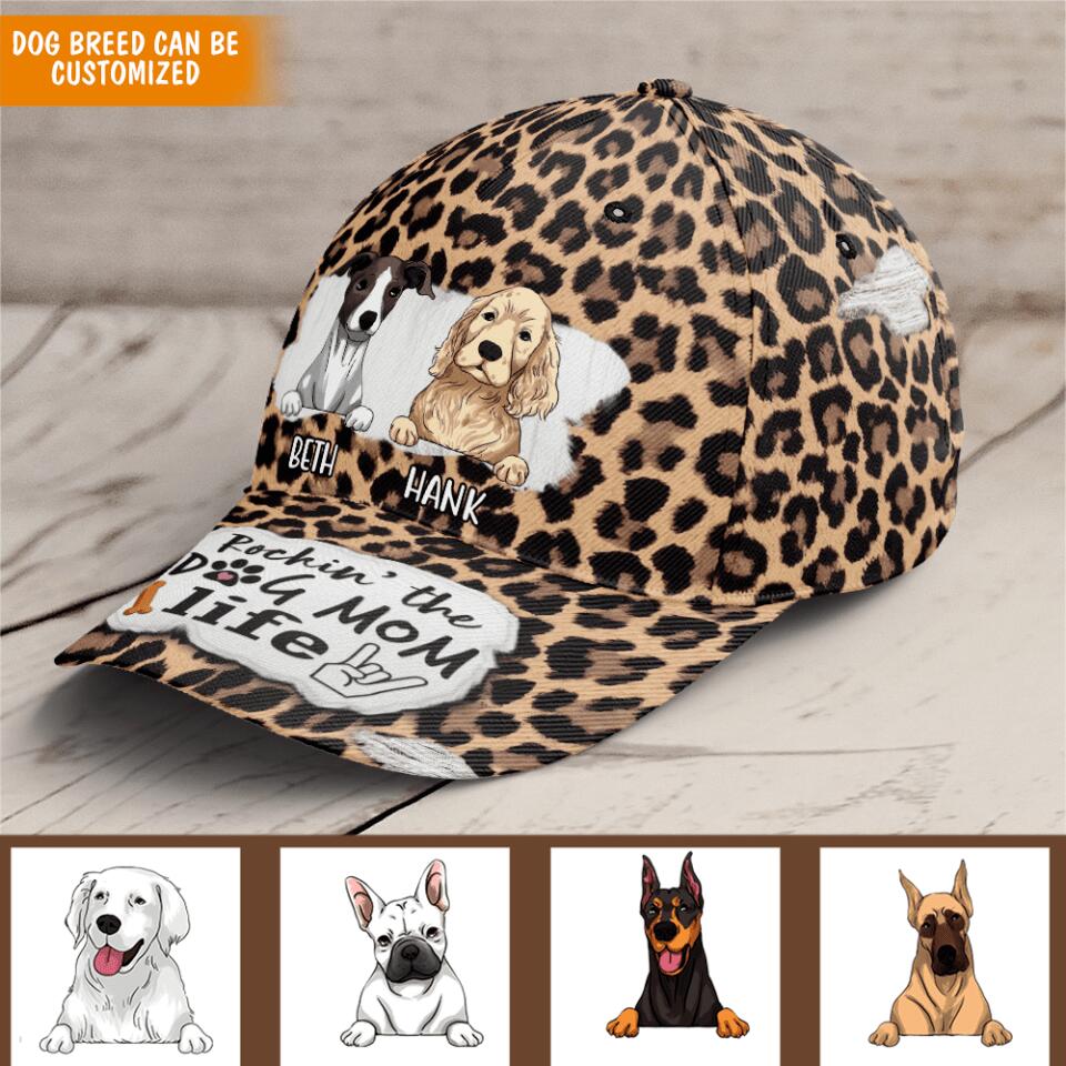 Rockin' The Dog Mom Life - Personalized Classic Cap