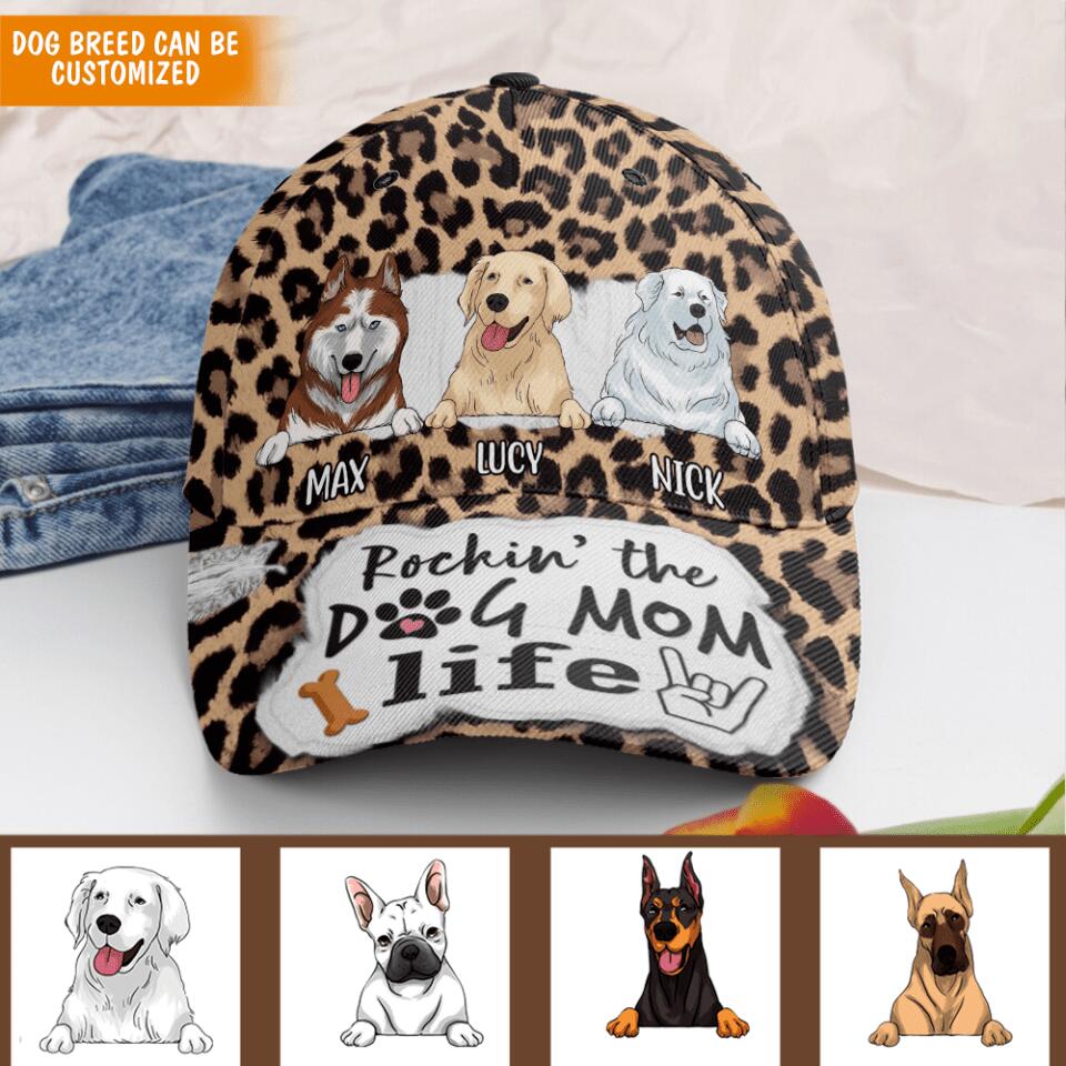 Rockin' The Dog Mom Life - Personalized Classic Cap
