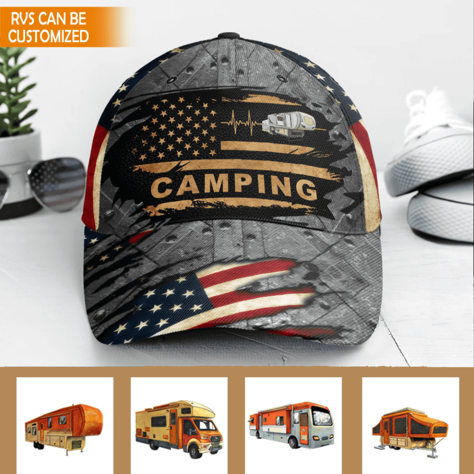 Camping Custom RV, Personalized Classic Cap