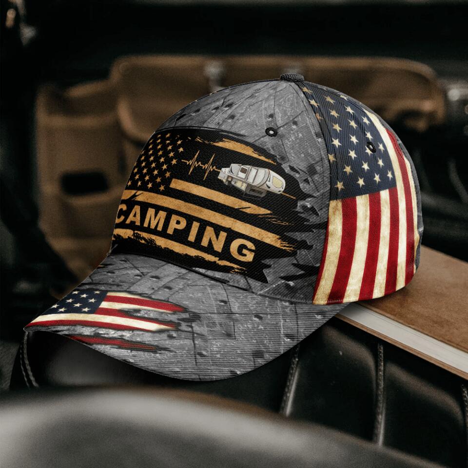 Camping Custom RV, Personalized Classic Cap