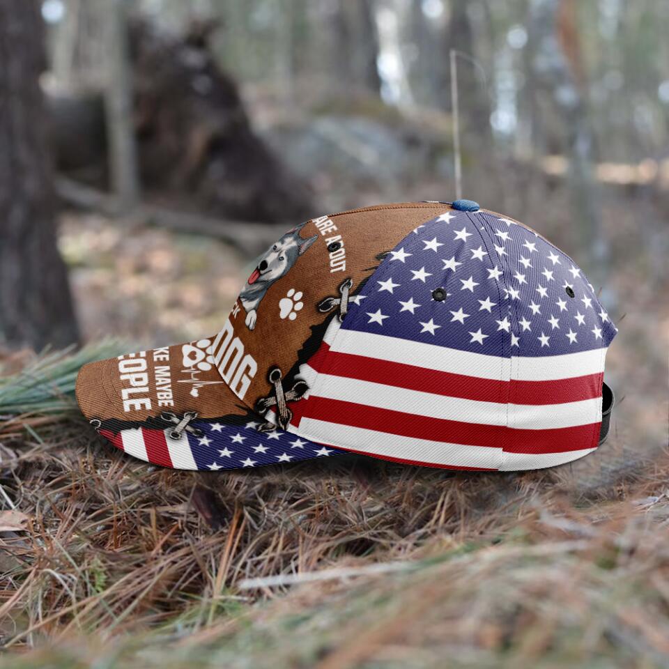 I Only Care About My Dog And Like Maybe 3 People - Personalized Classic Cap