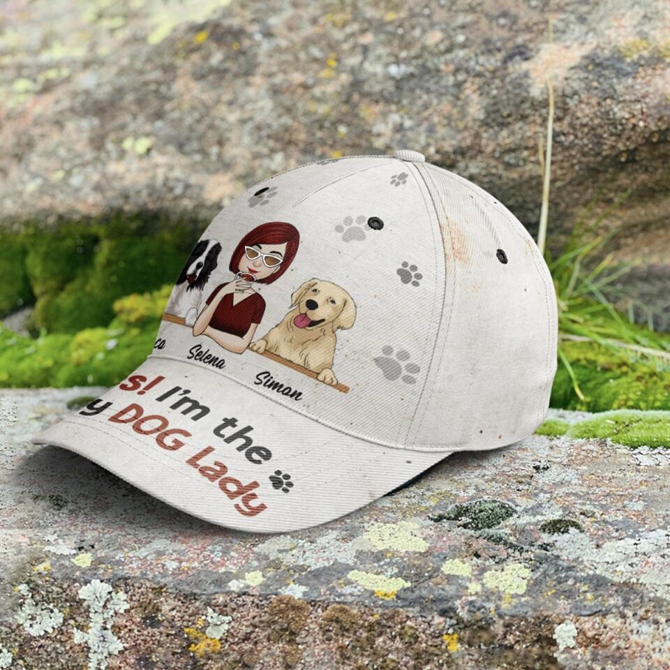 Yes! I'm The Crazy Dog Lady, Dog Lovers, Personalized Classic Cap