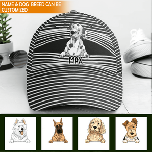 Dog Personalized Classic Cap, Gift For Dog Lovers