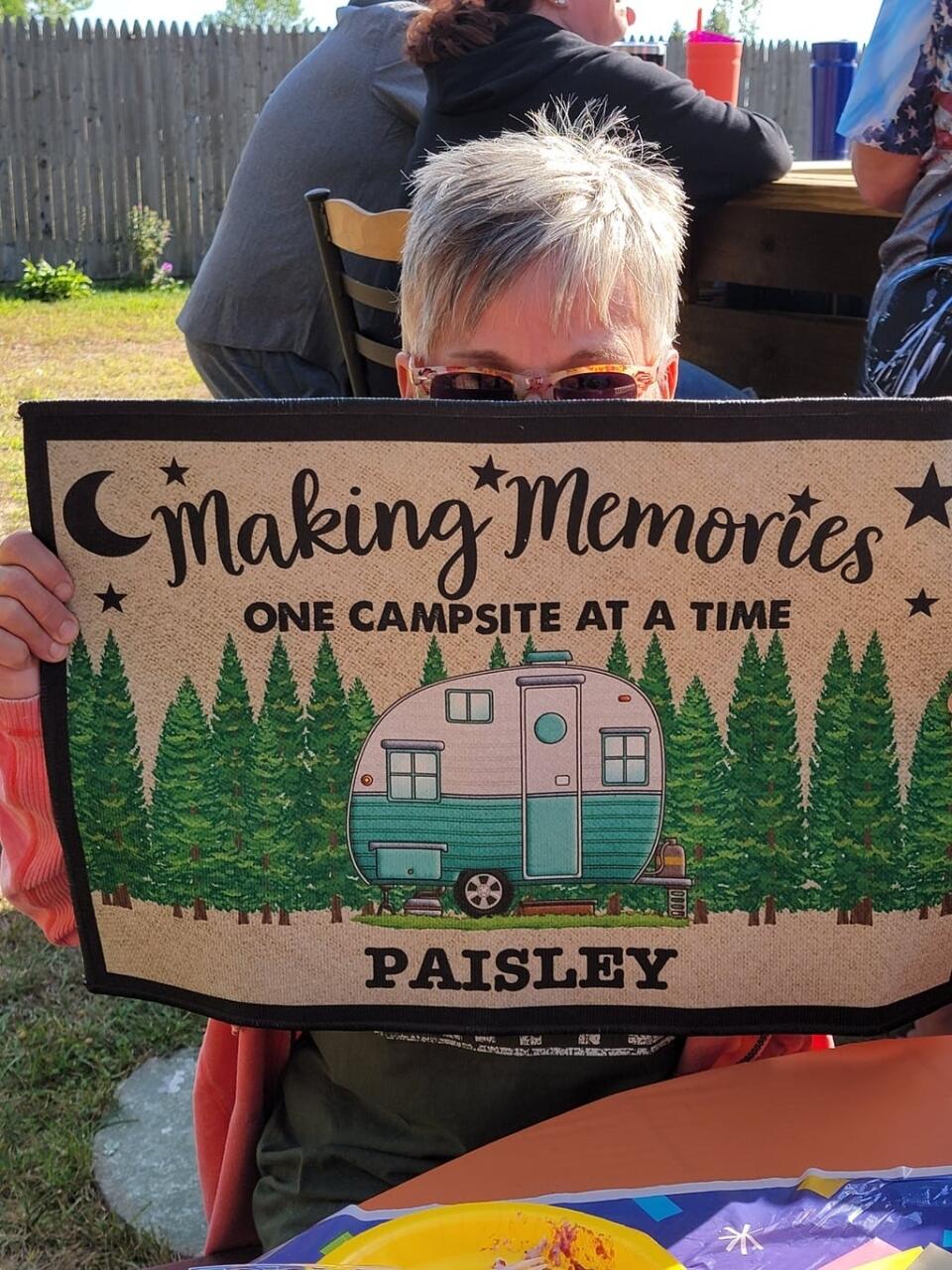 Making Memories One Campsite At A Time - Personalized Doormat