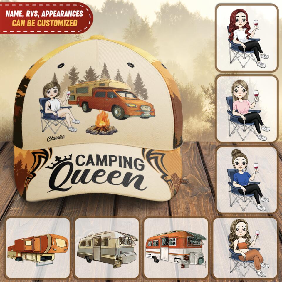 Camping Queen - Personalized Classic Cap