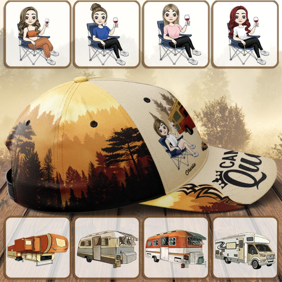 Camping Queen - Personalized Classic Cap