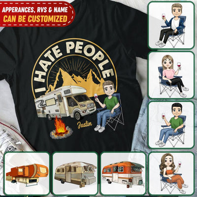 I Hate People - Personalized T-Shirt