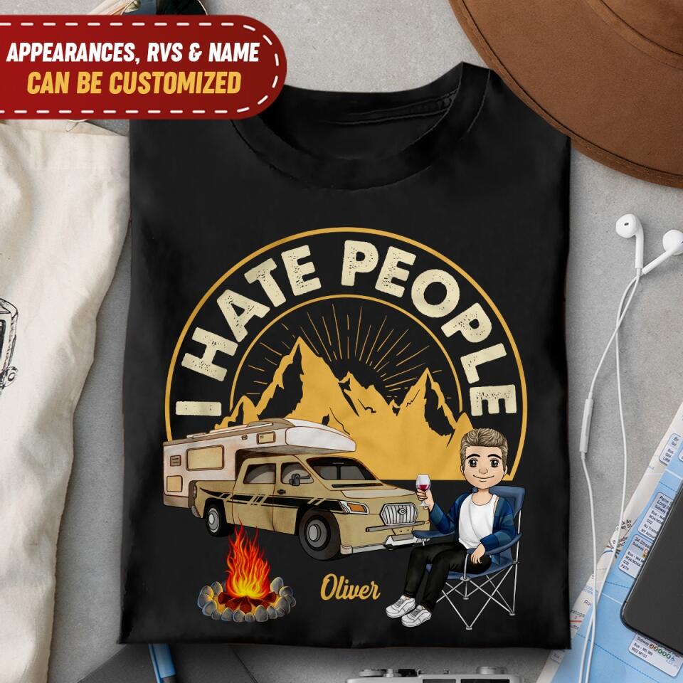 I Hate People - Personalized T-Shirt