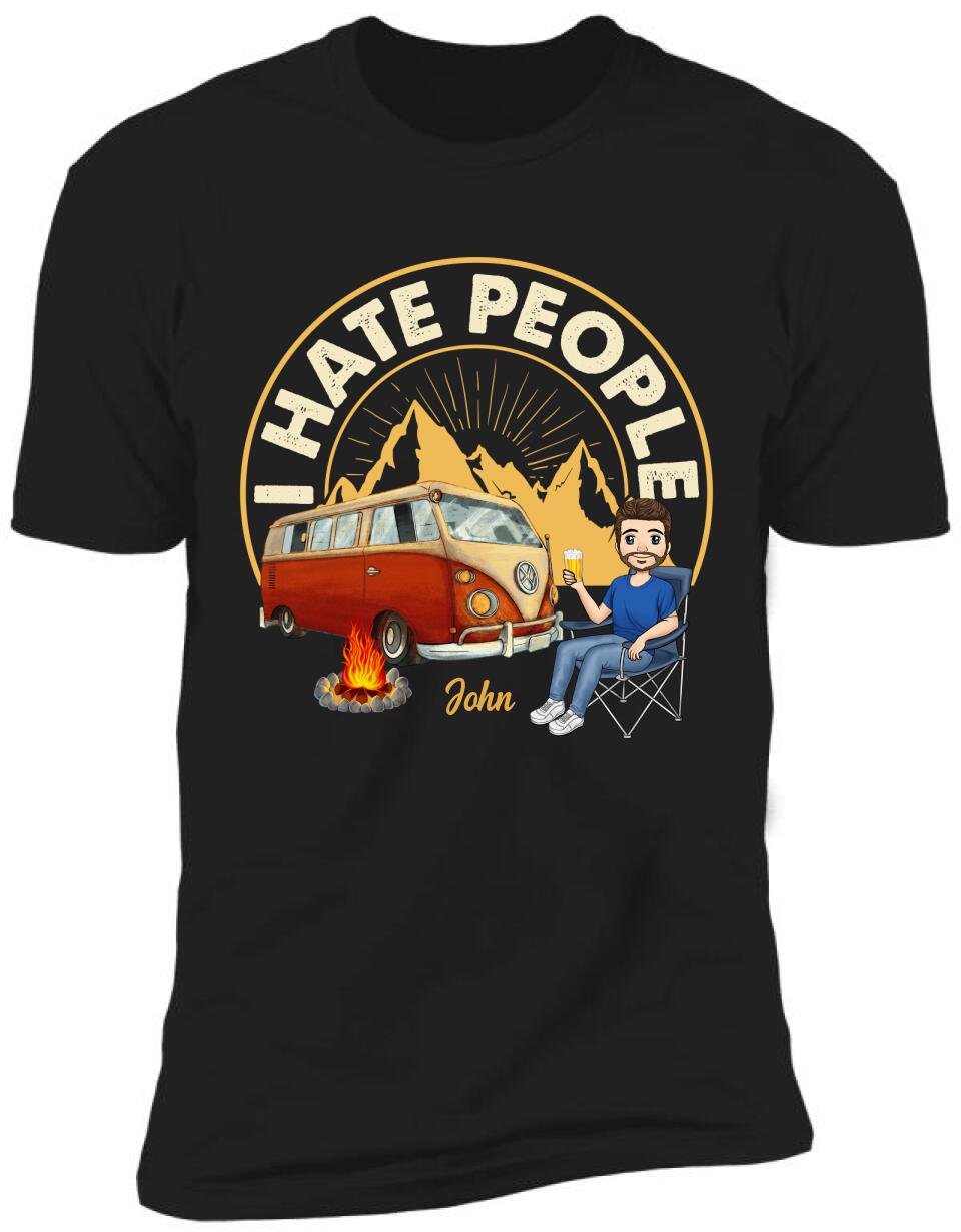 I Hate People - Personalized T-Shirt