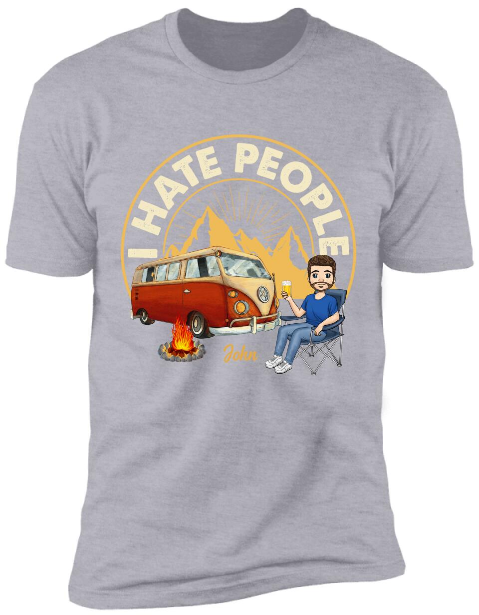 I Hate People - Personalized T-Shirt